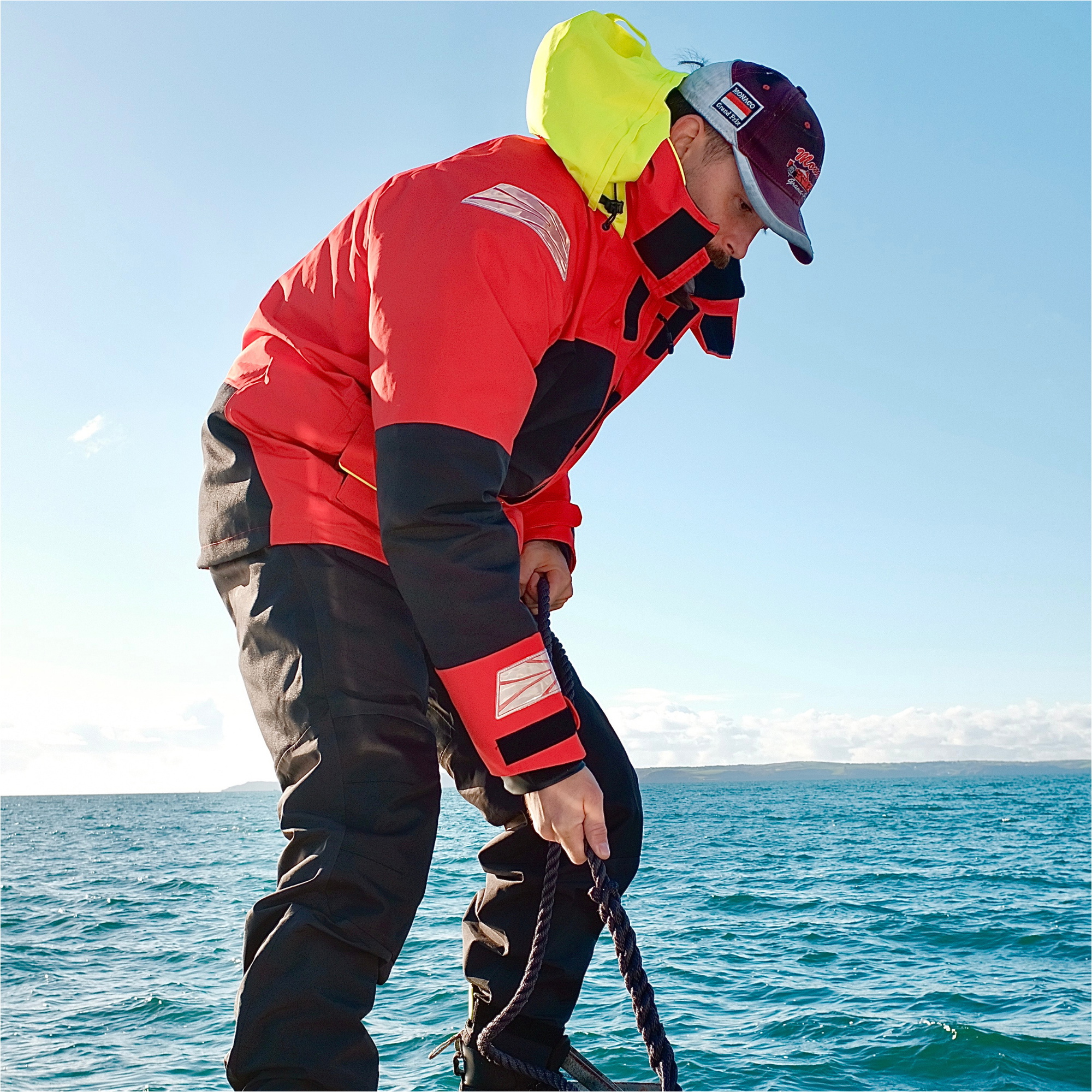 2025 Nava Performance Mens NV2 Sailing Jacket NAVANV2J01 - Red